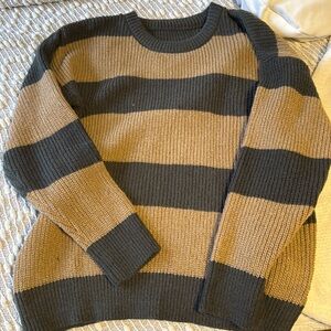 Oversized striped sweater